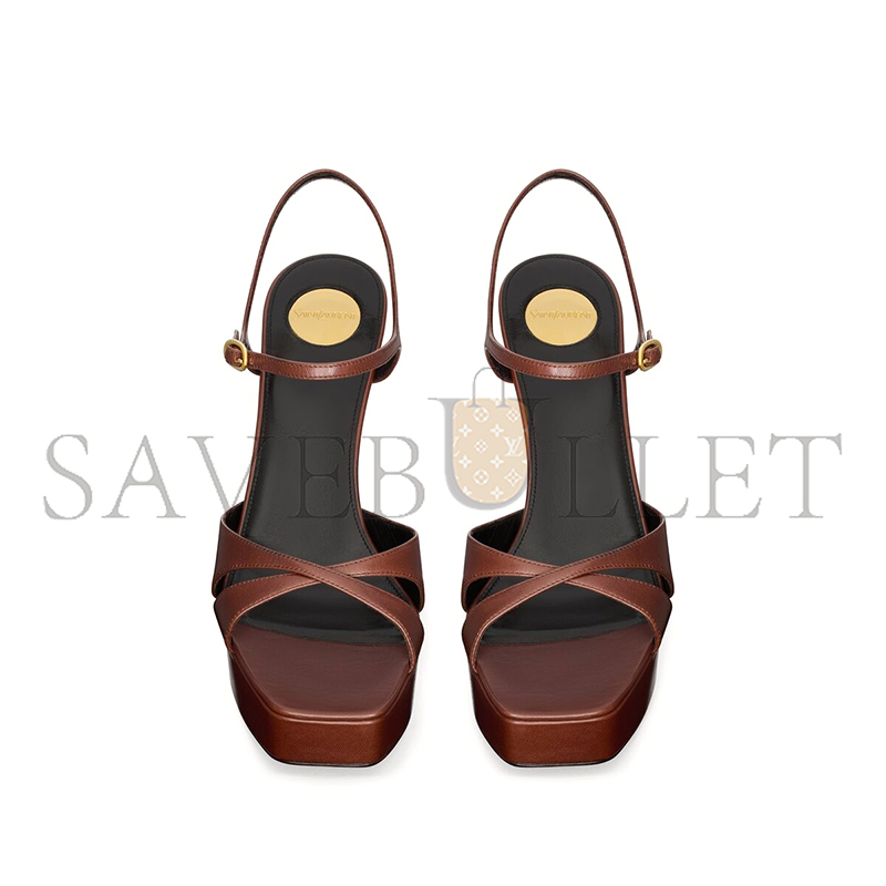 Y*L debbie platform sandals in smooth leather 825303aacsq2603